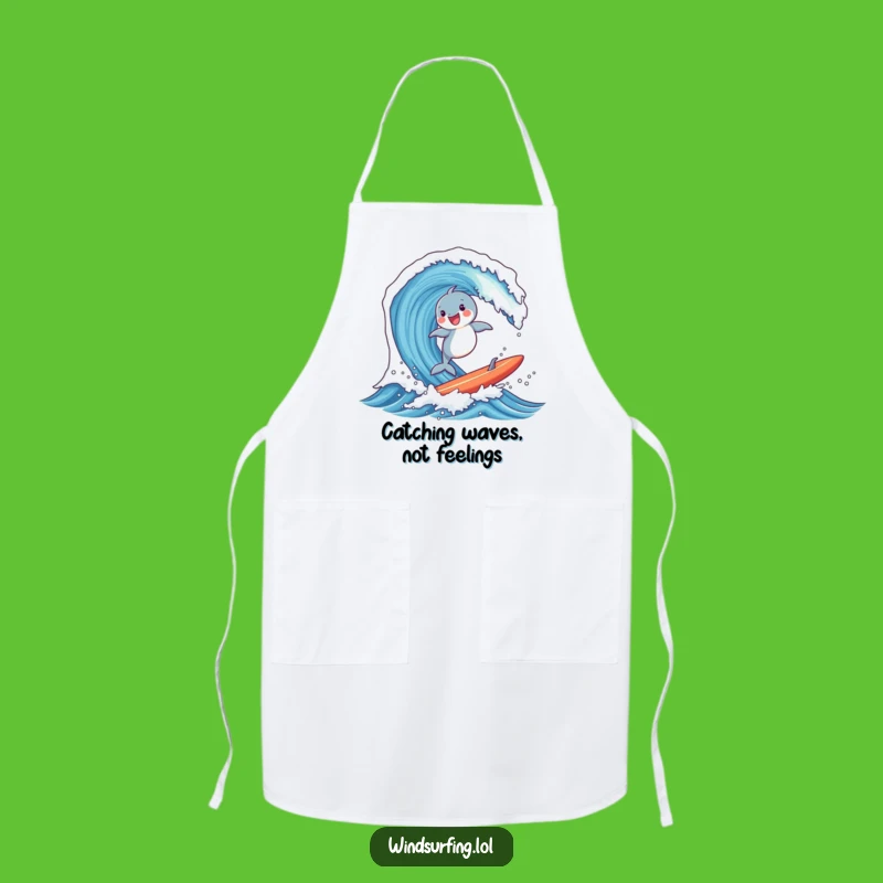Funny Dolphin Surf Apron - Kitchen Fun for Ocean Lovers Gift
