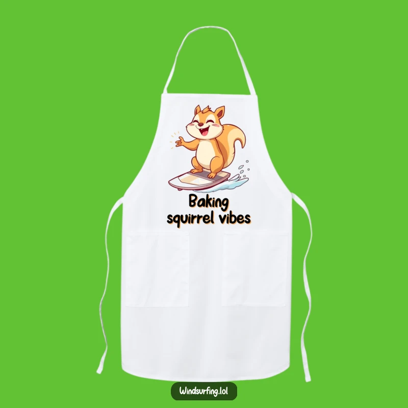 Funny Squirrel Windsurfer Apron: Cook with Triumph and Giggles, Perfect Funny Gift