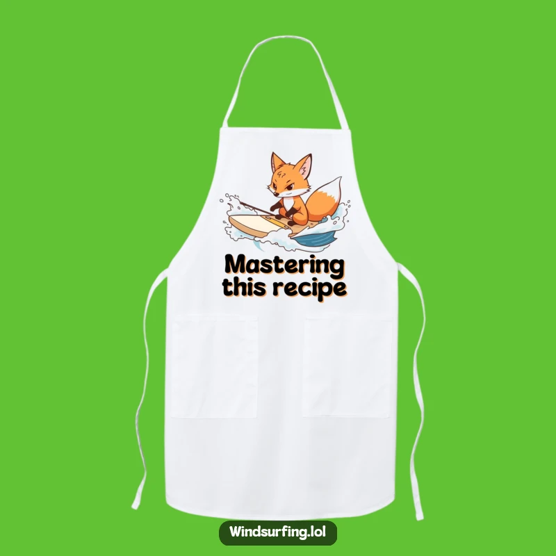 Funny Determined Fox Surf Apron - Resilient Kitchen Accessory, Perfect for Cooks