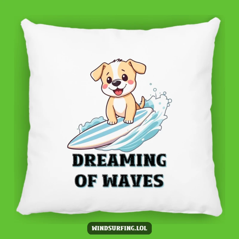 Funny Puppy Surfing Pillow - Comfy and Hilarious Comfort for Your Favorite Spot