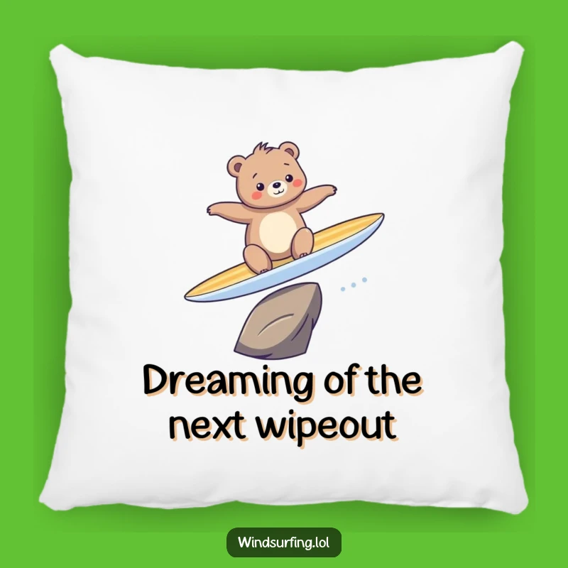 Funny Bear Surfing Pillow: Comfort Meets Comedy, A Hilarious Gift