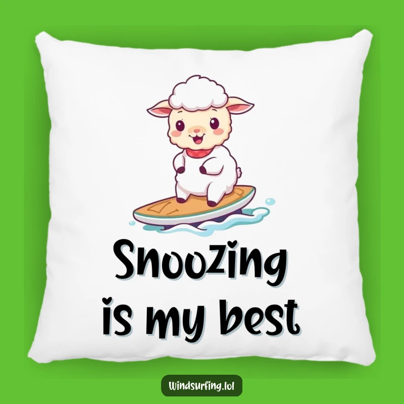 Cute Funny Sheep Sailing Pillow: Cozy Comfort & Gift
