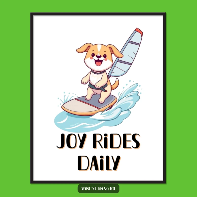 Funny Happy Dog Digital Art: Instant Canine Joy Delivered, a Perfect Funny Gift Download!