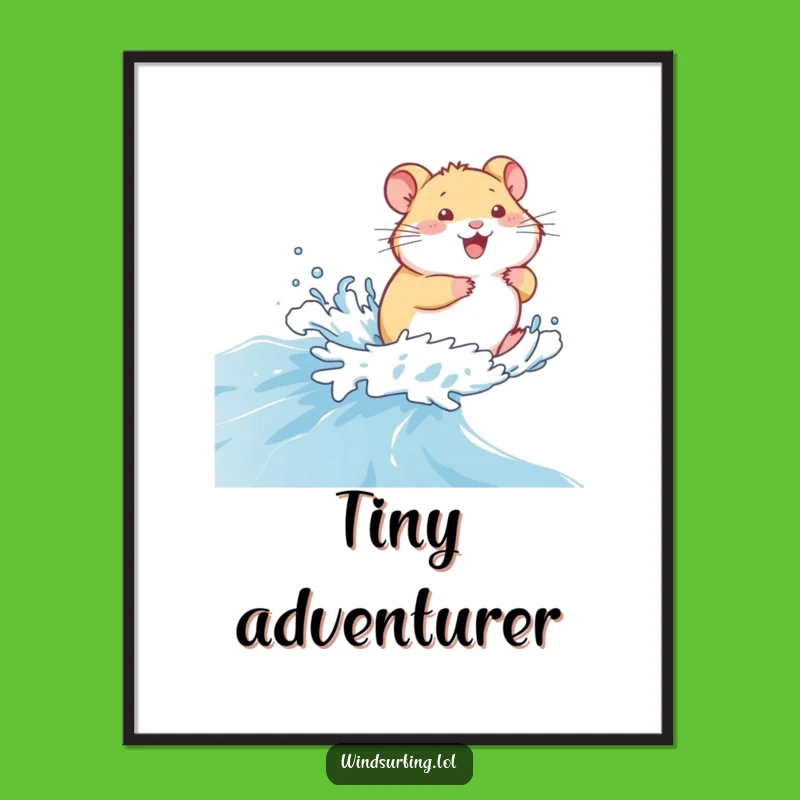 Funny Giggling Hamster Digital Art: Instant Nautical Humor Delivered, a Perfect Funny Gift Download!
