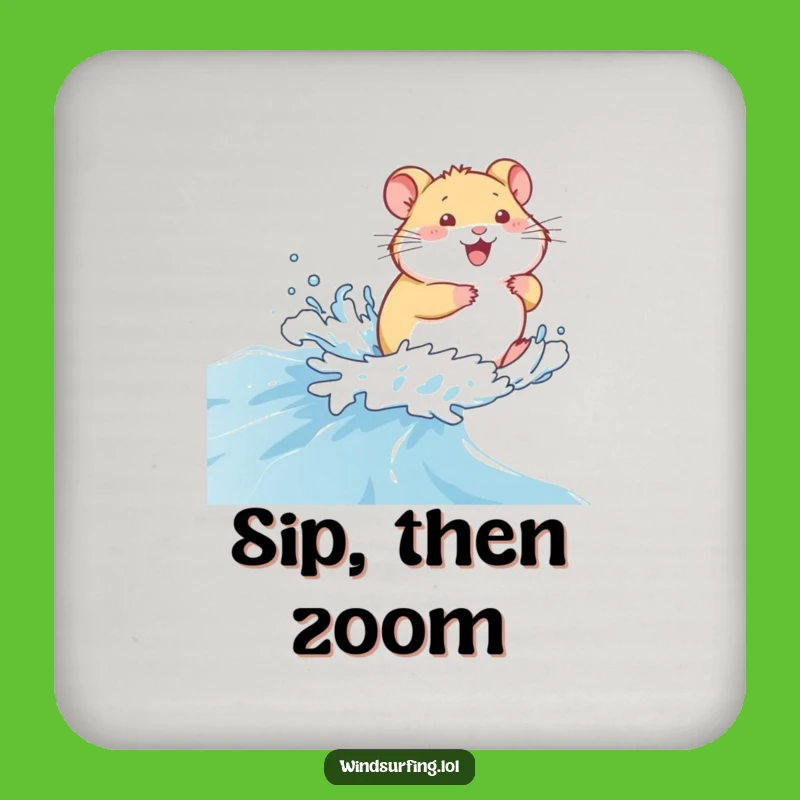 Funny Giggling Hamster Coasters: Protect Your Surfaces with Nautical Nonsense, a Fun Funny Gift Set!