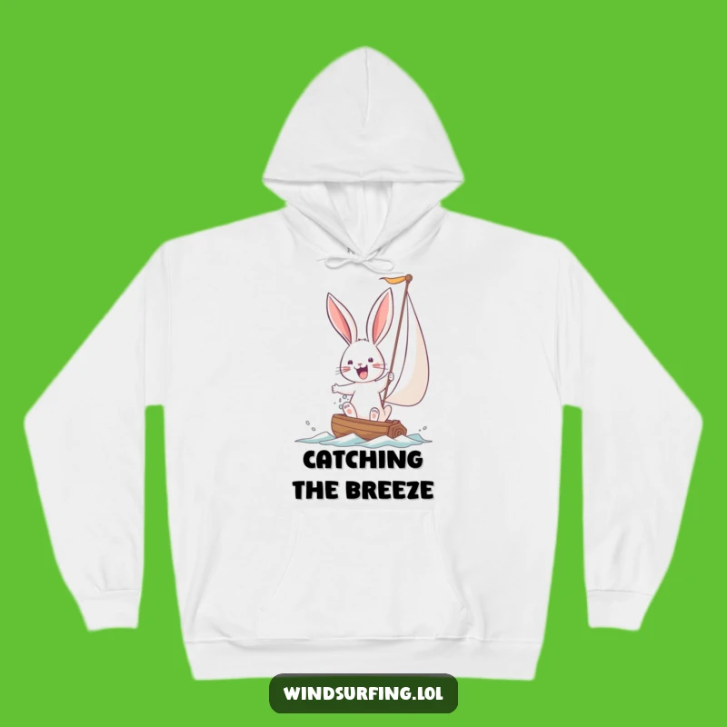 Cozy Funny Bunny Sailing Hoodie: Embrace the Challenge with Warmth and Humor