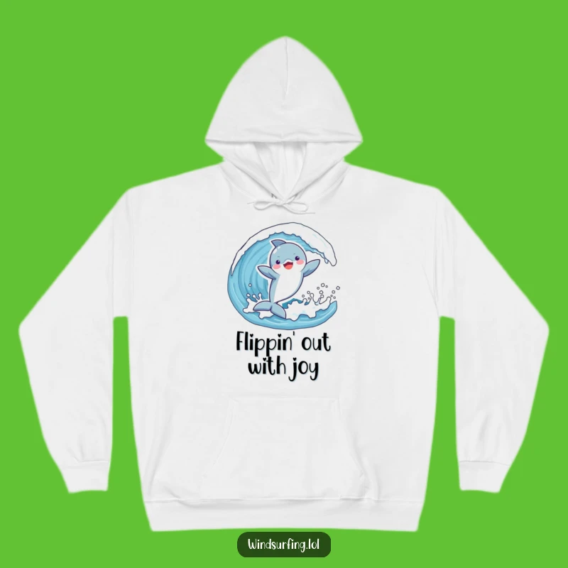 Funny Dolphin Wave Hoodie: Cozy Comfort with Joyful Ocean Vibes