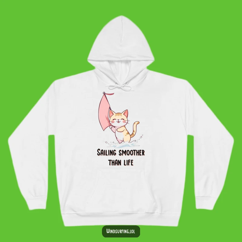 Funny Cat Sailing Hoodie: Cozy Comfort for Adventurous Souls, Perfect Gift