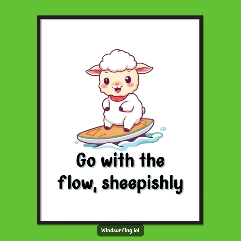 Free Printable Sheep Sailboat Wall Art - Serene Downloadable Decor