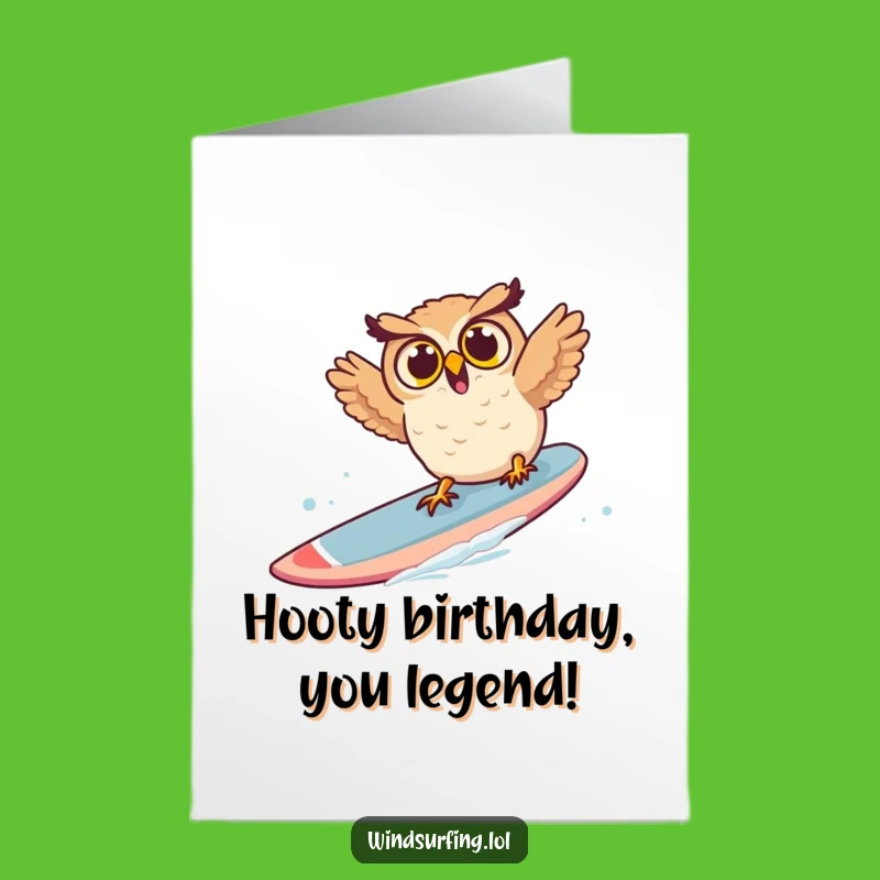 Free Printable Owl Wipeout Birthday Card - Hilarious Downloadable Gift for a Good Laugh