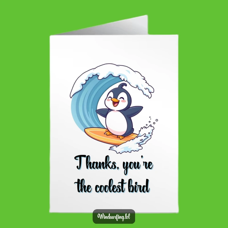 Free Printable Thank You Card: Penguin Thanks You - Funny Downloadable!