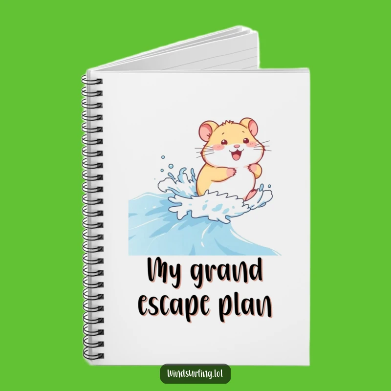 Funny Giggling Hamster Notebook: Jot Down Your Adventures with This Tiny Voyager, Great Funny Gift!