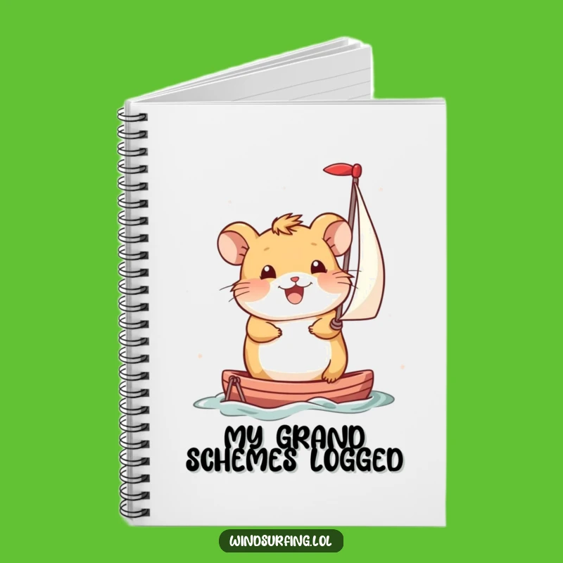 Funny Hamster Sailboat Journal: Smiling Propulsion - Humorous Diary Gift