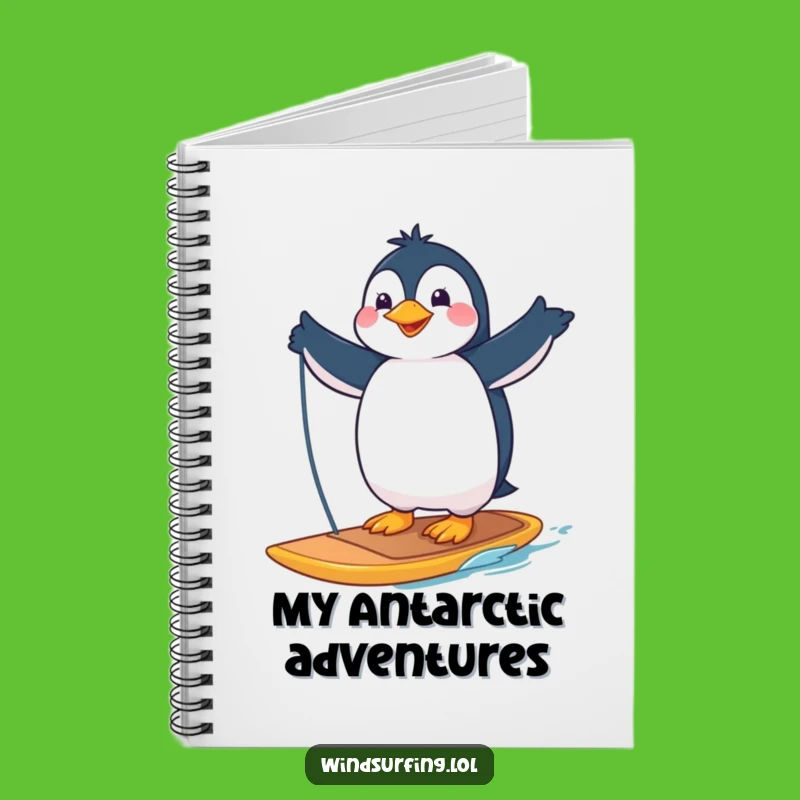 Funny Penguin Windsurfer Notebook: Jot Down Ideas with This Hilarious Journal