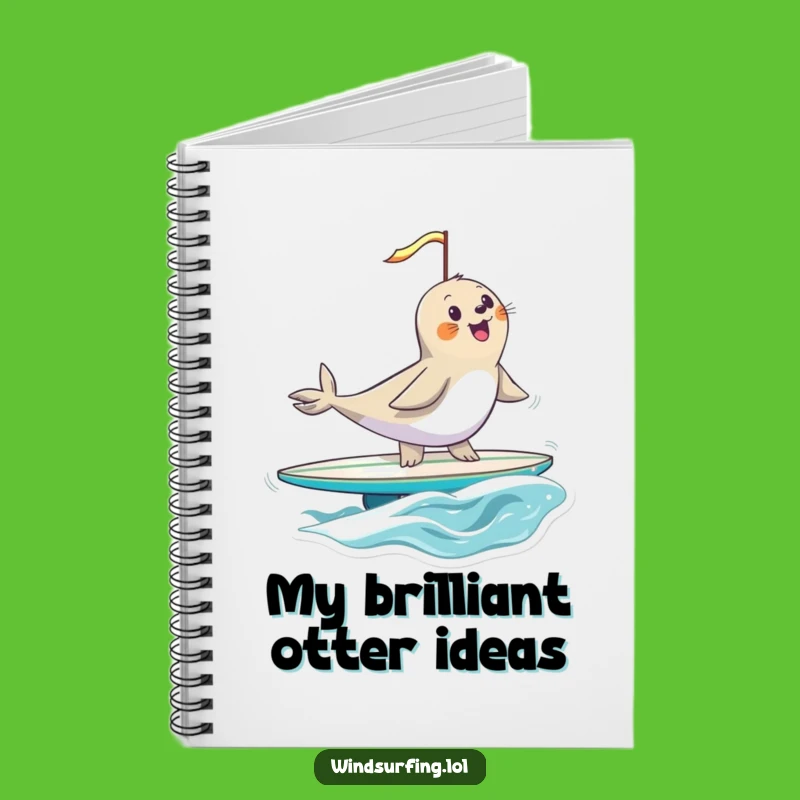 Funny Seal Surfing Notebook: Jot Down Ideas with Hilarious Ocean-Inspired Fun