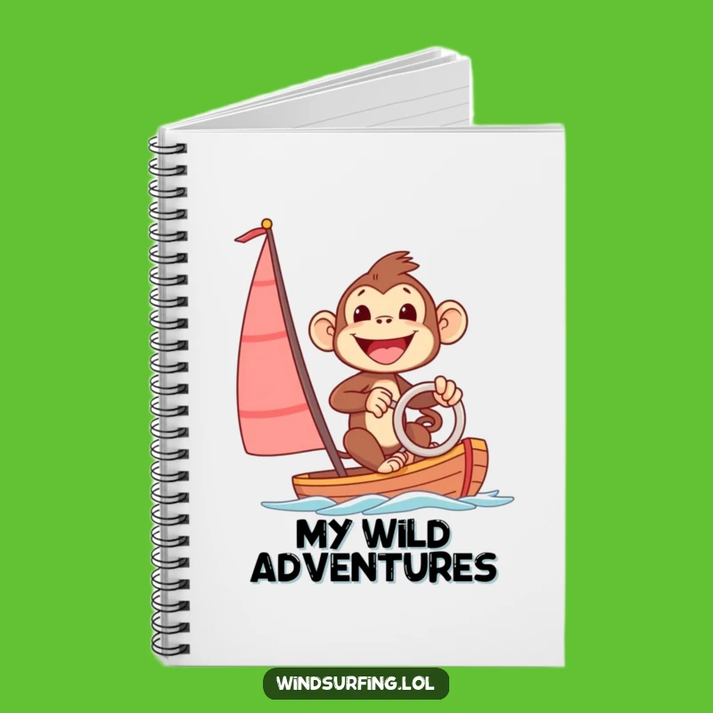 Funny Excited Monkey Notebook: Jot Down Adventures with a Smile!