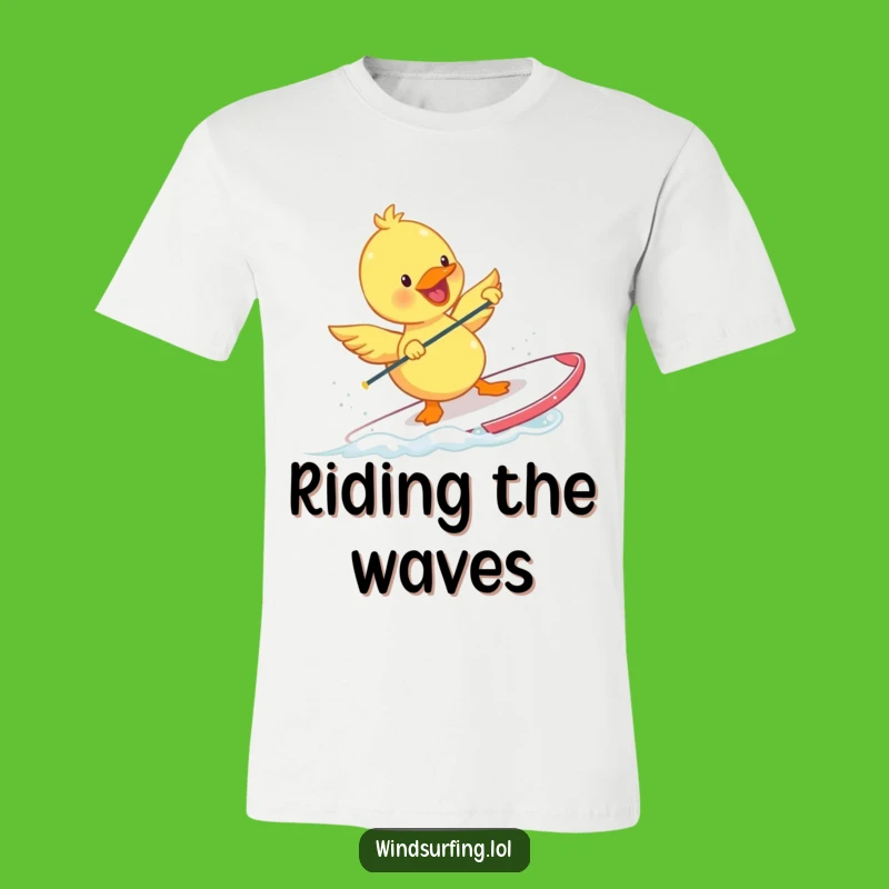 Funny Duckling Windsurfing T-Shirt: Make a Splash with This Humorous Tee!