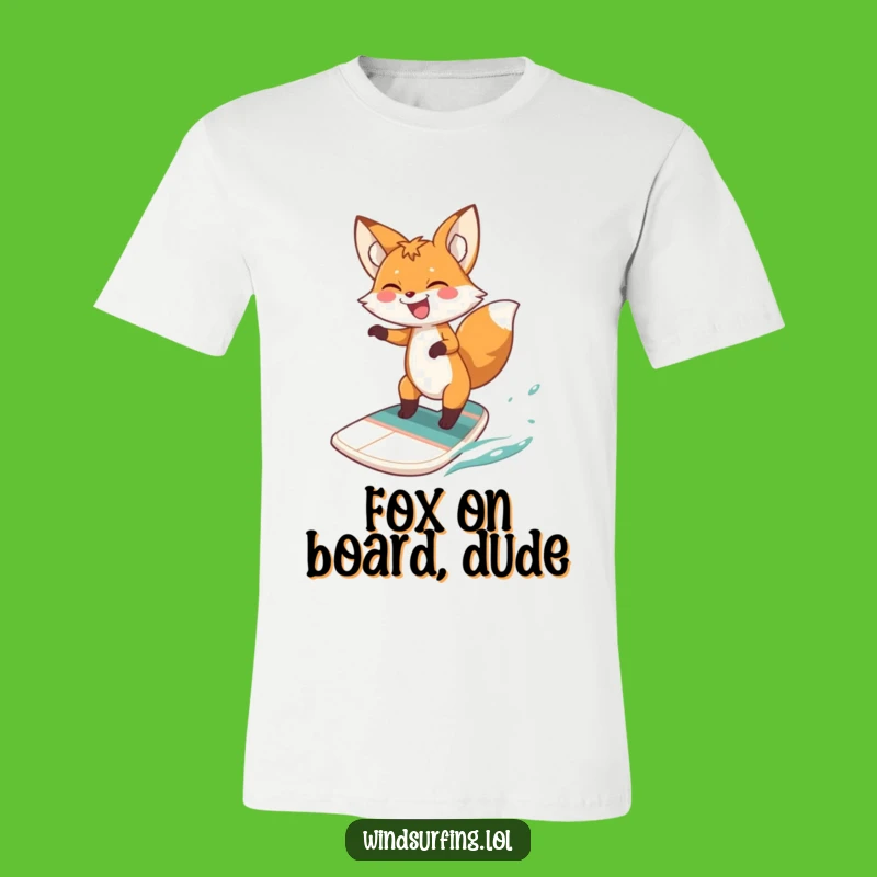 Funny Fox Windsurfing T-Shirt: Hilarious Shirt for Laughs and Adventure