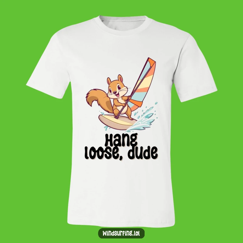 Funny Squirrel Windsurfing T-Shirt - Ultimate Funny Gift for Action-Packed Personalities