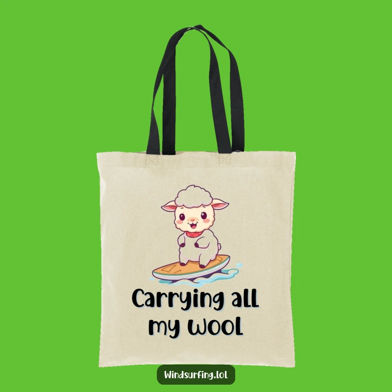 Funny Sheep Sailing Tote Bag: Carry Calm & Gifts