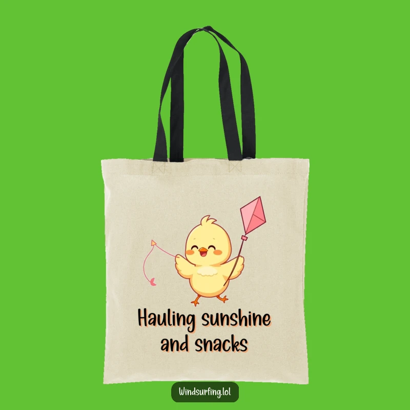 Funny Chick Kite Sail Tote Bag: Carry Your Happiness and Essentials Hilariously